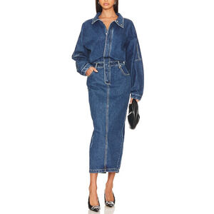 Ronny Kobo 'Sebastian' Blue Cotton Dress Size L